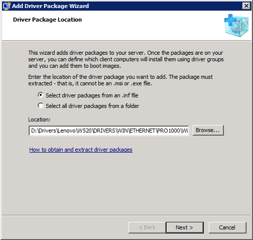 WDS SelectINF Adding Drivers to Windows Deployment Services Boot Images