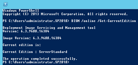 Activating A Windows Server 2012 R2 Evaluation Installation With